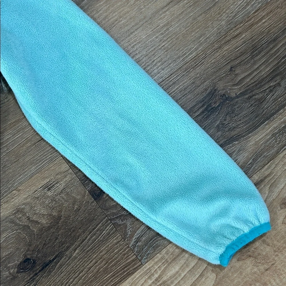 Columbia Light Blue/Turquoise Zip Fleece Jacket Girls XS 6/6X